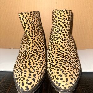 Leopard Print Ankle Boots